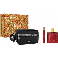 Versace Eros Flame Eau de Parfum 100ml + 10ml + Cosmetic Bag