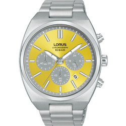 Lorus Ανδρικό Ρολόι Χρονογράφος με Ασημί Μεταλλικό Μπρασελέ RT367KX9
