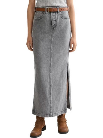 Scotch & Soda Μίντι Φούστα Τζιν Ανθρακί UFS00927M-019