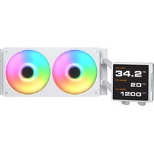 Cougar Poseidon Vistek Pro 240 White Υδρόψυξη CPU 120mm ARGB για Socket 1200 / 1366 / 1700 / 1851 / AM2 / AM2+ / AM3 / AM3+ / AM4 / AM5 / FM1 / FM2 / FM2+ / 115x