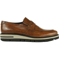 PRIMA Ανδρικά Μοκασίνια Loafers Δερμάτινα Καφέ 2877134