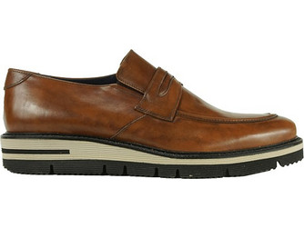 PRIMA Ανδρικά Μοκασίνια Loafers Δερμάτινα Καφέ 2877134