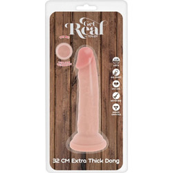 ToyJoy Get Real Deluxe Thick Ρεαλιστικό Dildo με Βεντούζα 32cm Flesh
