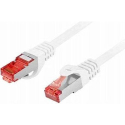 Lanberg S/FTP Cat.6 Καλώδιο Δικτύου Ethernet 0.25m White PCF6-10CU-0025-W