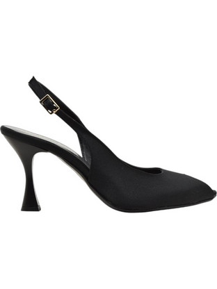 PieDini Γόβες Slingback με Λεπτό Ψηλό Τακούνι Μαύρες 3433