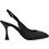 PieDini Γόβες Slingback με Λεπτό Ψηλό Τακούνι Μαύρες 3433