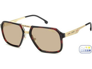 Carrera CA27/S 0UC/II Ανδρικά Γυαλιά Ηλίου Aviator Χρυσό Ταρταρούγα με Καφέ Φακό