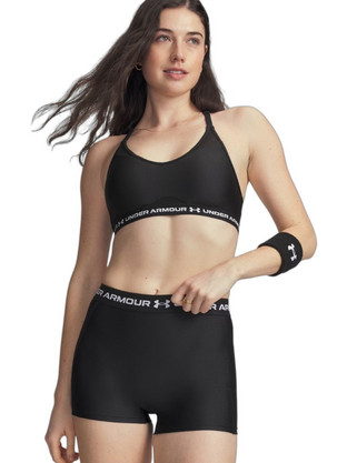 Under Armour Crossback Low Αθλητικό Μπουστάκι με Χαμηλή Στήριξη Μαύρο 1386424-008