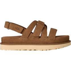 UGG Goldenstar Γυναικεία Σανδάλια Suede Καφέ 1175122-CHE