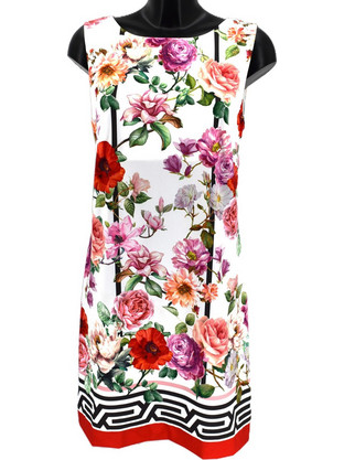 Valery Mini Καλοκαιρινό Καθημερινό Φόρεμα Floral Λευκό B139