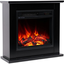 Hitense Monte Carlo Black Επιδαπέδιο Ηλεκτρικό Τζάκι 1350W Μ64.5xΥ61xΒ23.5cm