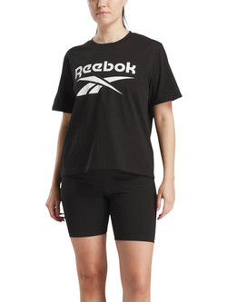 Reebok Identity Γυναικείο Αθλητικό T-Shirt Μαύρο 100241374