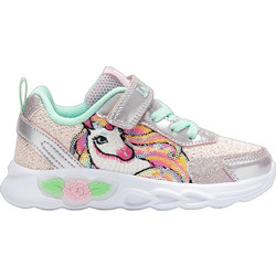 Lelli Kelly Παιδικά Sneakers με Φωτάκια Ασημί Πράσινο Mint LKAL4746-ROVE
