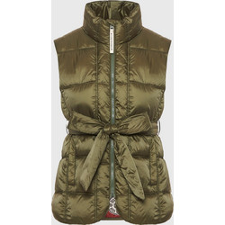 Funky Buddha Αμάνικο Γυναικείο Μπουφάν Χειμωνιάτικο Puffer Μακρύ Χακί FBL013-112-01