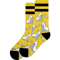 American Socks Halfpipe Ανδρικές Κάλτσες Ψηλές με Σχέδια Κίτρινες AS298