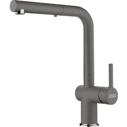 Franke Active L 3156858026 Μπαταρία Κουζίνας Πάγκου Διπλής Παροχής Ανάμεικτη με Ντουζ Γκρι