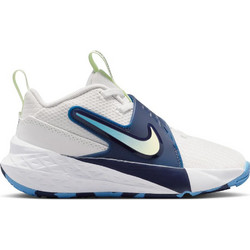 Nike Team Hustle D 12 Παιδικά Αθλητικά Παπούτσια για Μπάσκετ Λευκά Μπλε HF6280-104