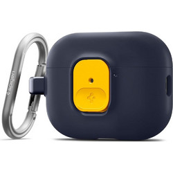 Spigen Nano Pop Θήκη PC με Γάντζο για Apple AirPods Pro 3 Navy Μπλε Κίτρινη