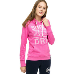 Superdry Γυναικείο Αθλητικό Φούτερ με Κουκούλα Φούξια G20014XPF1-GA2