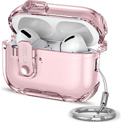 Tech-Protect Bounce Pro Θήκη Σιλικόνης με Γάντζο για Apple AirPods Pro 3 Ροζ