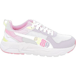 Puma Trinity 2 Παιδικά Sneakers Λευκά Ροζ Λιλά 405019-02