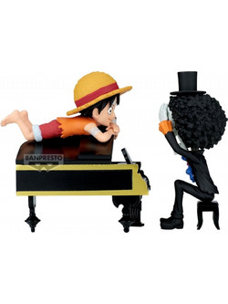Banpresto One Piece WCF Log Stories Monkey D. Luffy & Brook 8cm