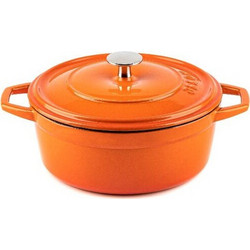 Hosse Kitchen Μαντεμένια Κατσαρόλα Αντικολλητική Πορτοκαλί 9cm 2τμχ