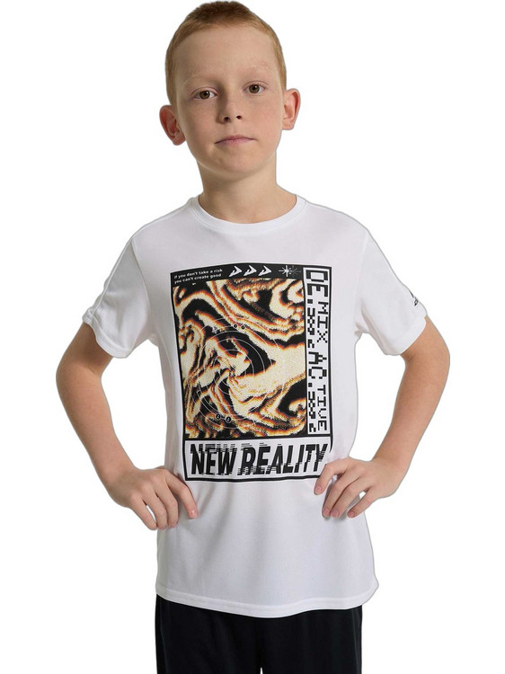 Demix Παιδικό T-Shirt Κοντομάνικο Λευκό 137661-00