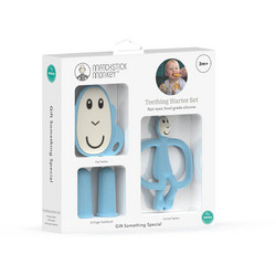 Matchstick Monkey Teething Starter Set Light Blue