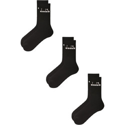 Diadora Βαμβακερές Ανδρικές Κάλτσες Ψηλές Μαύρες 3Pack D9055-200