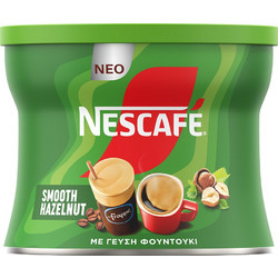 Nescafe Smooth Hazelnut Στιγμιαίος Καφές με Άρωμα Φουντούκι 95gr
