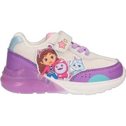 Cerda Gabby's Dollhouse Παιδικά Sneakers με Φωτάκια Μπεζ Μωβ 2300007222