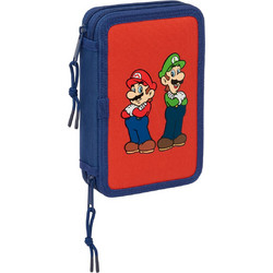 Safta Super Mario Mamma Mia Κασετίνα Γεμάτη με 2 Θήκες Πολύχρωμη S4313707