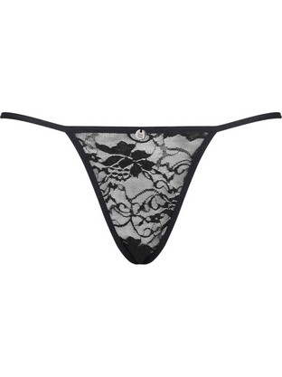 Obsessive Kokietta Γυναικείο Sexy String με Δαντέλα Μαύρο