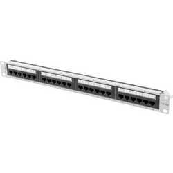 Lanberg PPUA-1024-S Ethernet Patch Panel Rack 1U 19" 24 Θυρών Cat.6a Unshielded UTP
