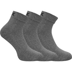 Walk Ανδρικές Κάλτσες Κοντές Ανθρακί 3Pack V17-4949