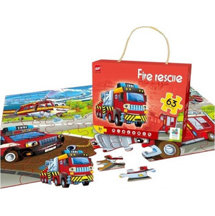 Παιδικό Puzzle Tradesor Fire Rescue 63 Κομμάτια