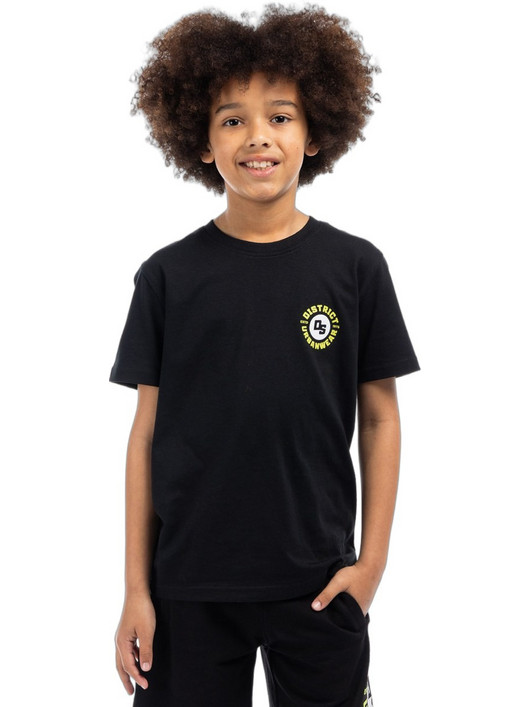 District75 Παιδικό T-Shirt Κοντομάνικο Μαύρο 126KBSS-707-071