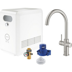 GROHE Blue Professional 31323DC2 Μπαταρία Κουζίνας Πάγκου Τριπλής Παροχής Ανάμεικτη Inox