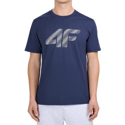 4F Ανδρικό Αθλητικό T-Shirt Navy Μπλε 4FWMM00TTSHM3342-31S