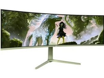 Arozzi NoVa Ultrawide VA HDR Curved Gaming Monitor 49" 5120x1440 165Hz 4ms Forest Green