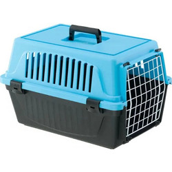 Ferplast Atlas 10 Κλουβί Μεταφοράς Σκύλου 48x32.5x29cm Μαύρο Μπλε