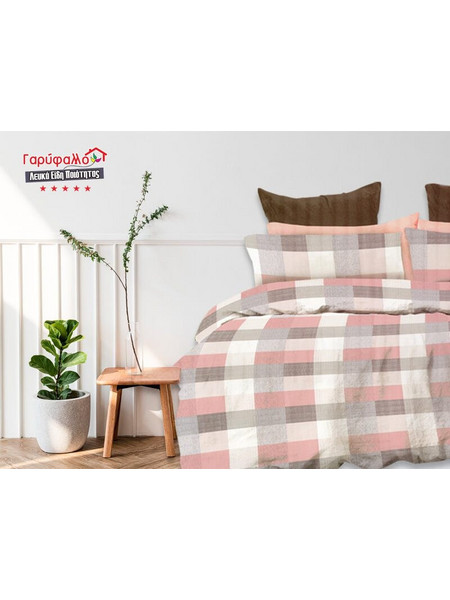 Γαρύφαλλο Σετ Σεντόνια King Size Βαμβακοσατέν 235x255 GAR-40681