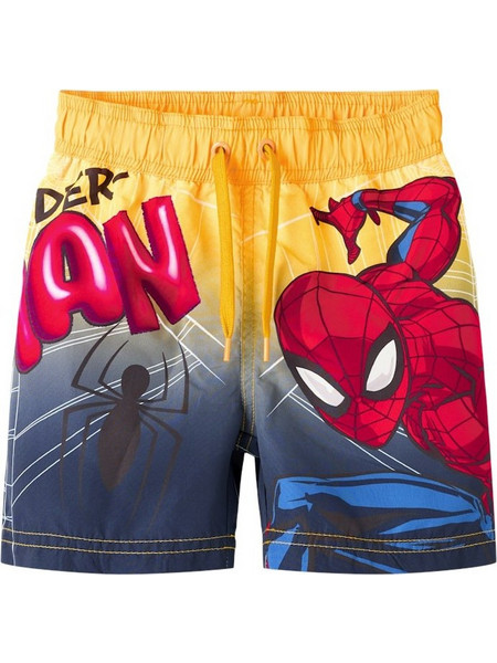 Name It Spider- Man Παιδικό Μαγιό Βερμούδα για Αγόρι Κίτρινο Κόκκινο 13253236