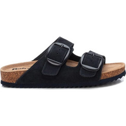 Refresh Γυναικεία Σανδάλια Suede Ανατομικά Μαύρα 17283305