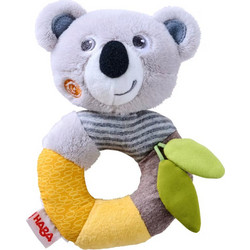 Haba Koala Υφασμάτινη Κουδουνίστρα Κρίκος για 6+ Μηνών