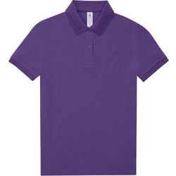 B&C Collection Γυναικεία Μπλούζα Polo Κοντομάνικη Meta Μωβ PW461