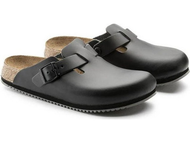 Birkenstock Boston REGULAR Fit Unisex Σαμπό Black 060194