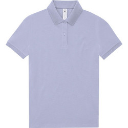 B&C Collection Γυναικεία Μπλούζα Polo Κοντομάνικη Λιλά PW461