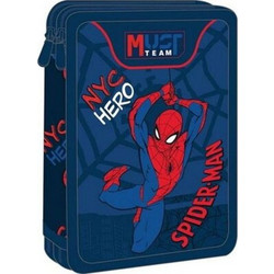 Must Spider-Man NYC Hero Κασετίνα Γεμάτη με 2 Θήκες Μπλε 508824